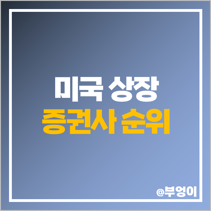 미국 증권사 순위 상장 주식 모건스탠리 로빈후드 HOOD IBKR 미국 증권사 순위 상장 주식 모건스탠리 로빈후드 HOOD IBKR