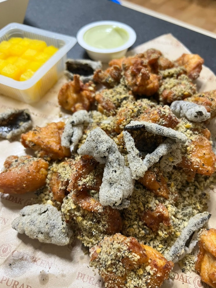  푸라닭 치킨 김부각 치킨 김미바삭 후기
