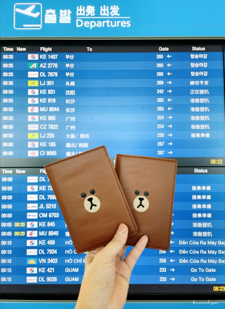 11월 말 해외 대만 여행 - 체크리스트, <b>인천</b>공항, 대한항공 비행기
