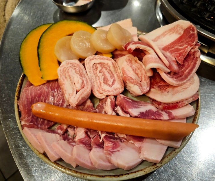 부산 당감 고기 맛집-맛있는 돼지고기와 조개 관자를 가성비 좋게 맛 볼 수 있는 [삼수집] 주차정보