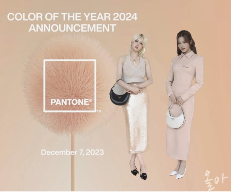 2024 팬톤 올해의 컬러 피치 퍼즈 트렌드 미리 보기!