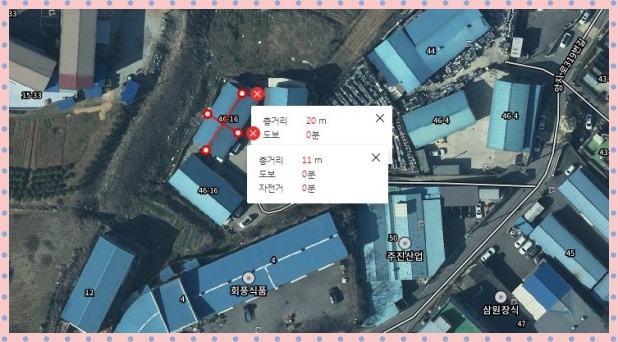  남양주 공장 가로 30m 세로 9m 83평, 가로 20m 세로 10m 60평