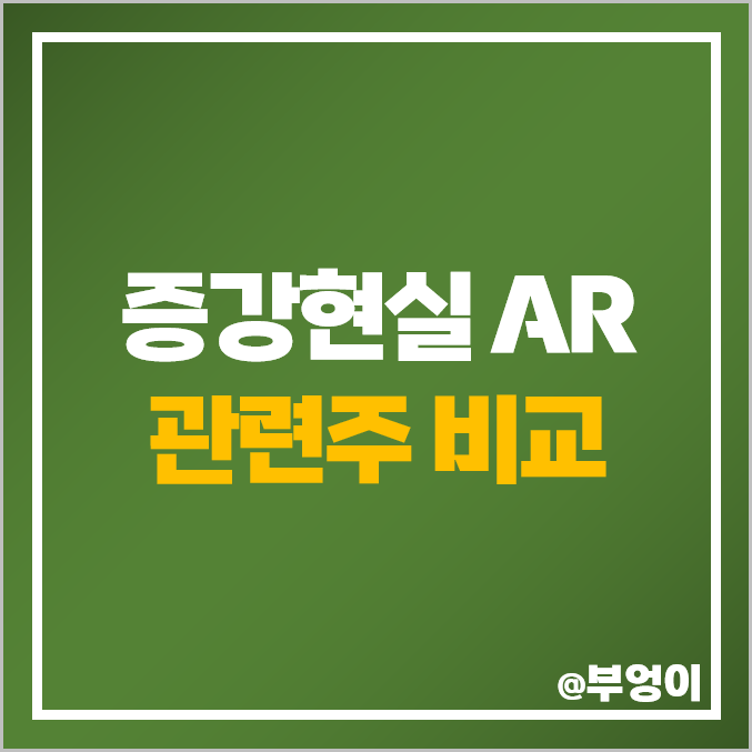 AR 증강현실 관련주 덱스터 주식 맥스트 위지윅스튜디오 주가