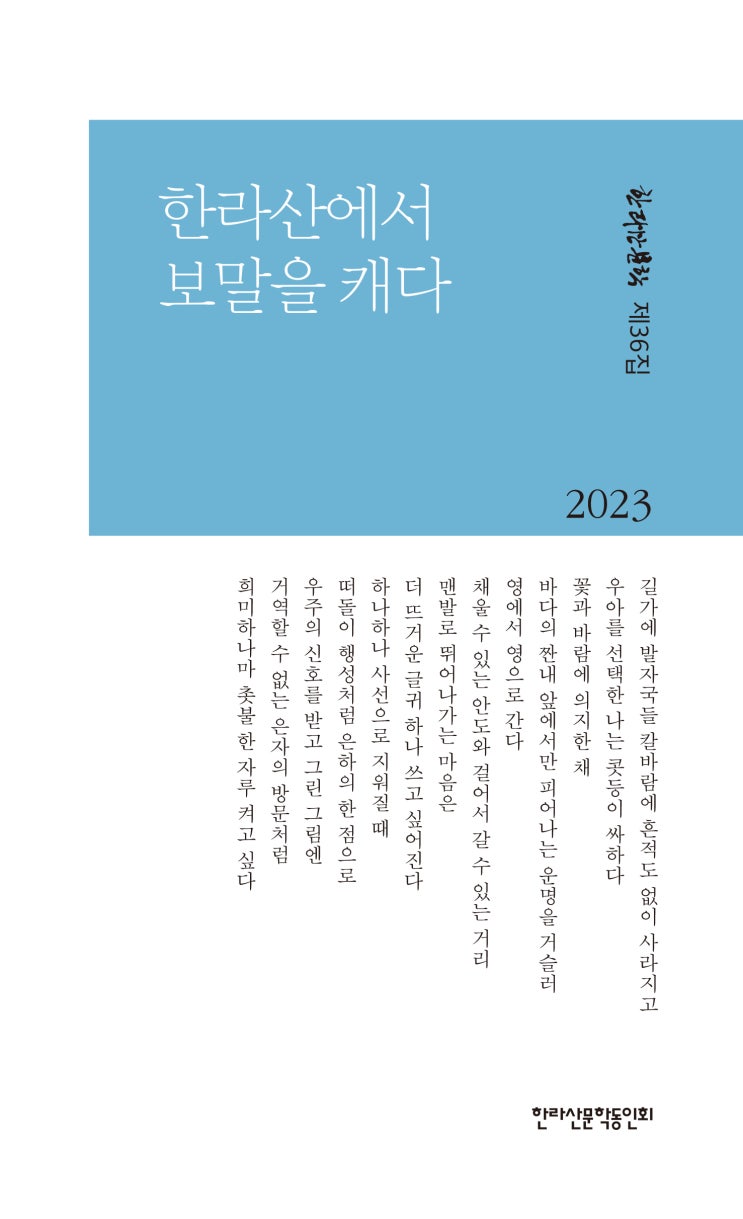  한라산에서 보말을 캐다