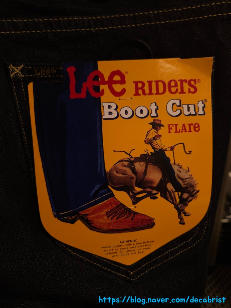 Lee Riders 'Boot Cut' Flare Jeans 리 라이더스 '부츠컷' 플레어 진