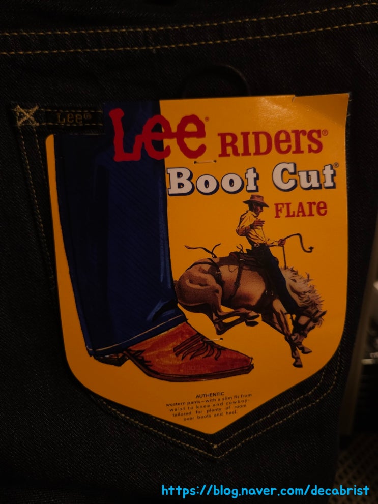  Lee Riders 'Boot Cut' Flare Jeans 리 라이더스 '부츠컷' 플레어 진