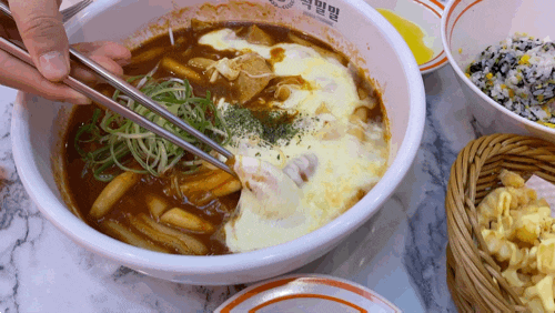  동백역 맛집 ‘떡밀밀’ 용인동백점 / 기흥구 떡볶이 분모자 기본토핑