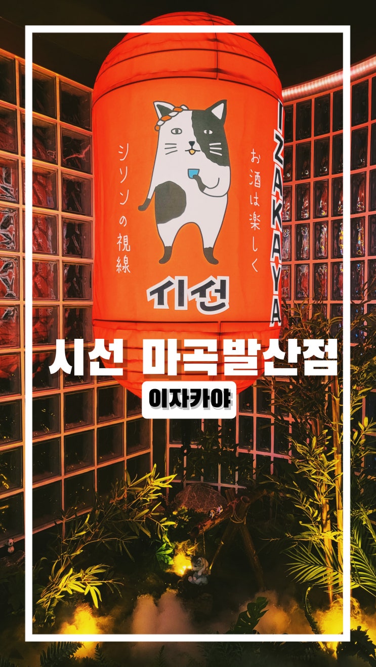  마곡 감성술집 찾는다면 이자카야 시선 마곡발산점