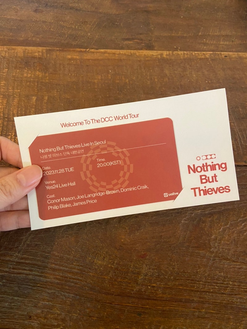 2023 Nothing But Thieves Live in Seoul(나띵 벗 띠브스 내한공연) 후기 : 네이버 블로그