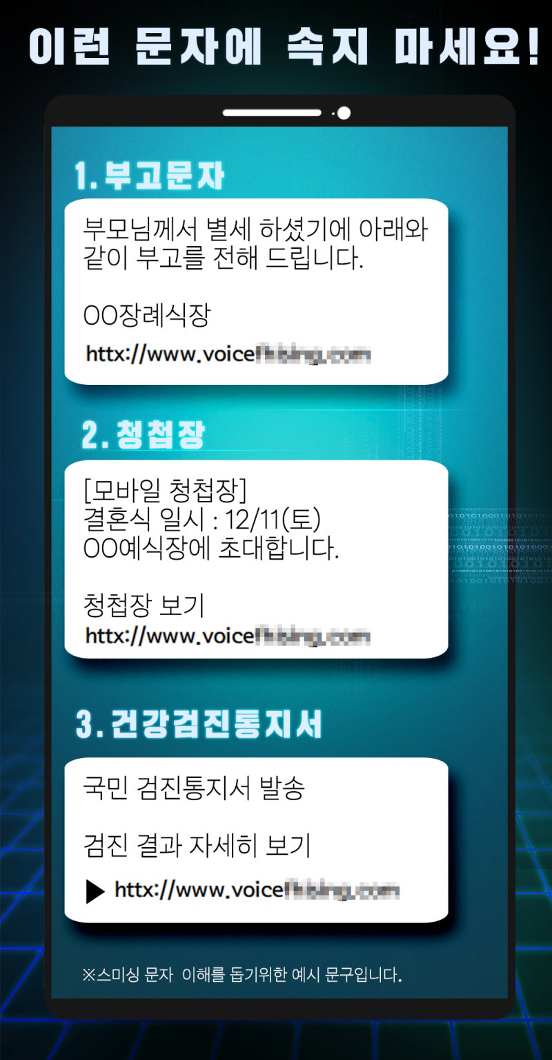 스팸문자·보이스피싱, 이것만 알아도 예방할 수 있습니다! : 네이버 블로그