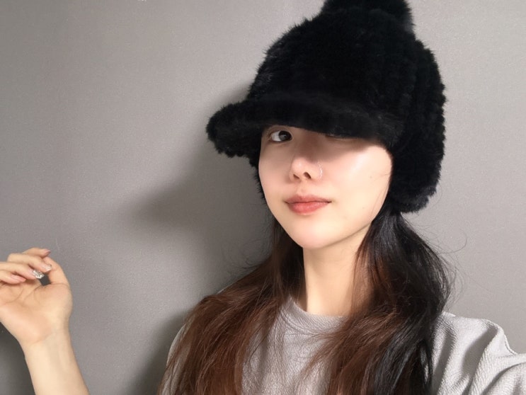  따뜻한 여성 겨울모자 마스케라 비앙코 30대여자생일선물 추천