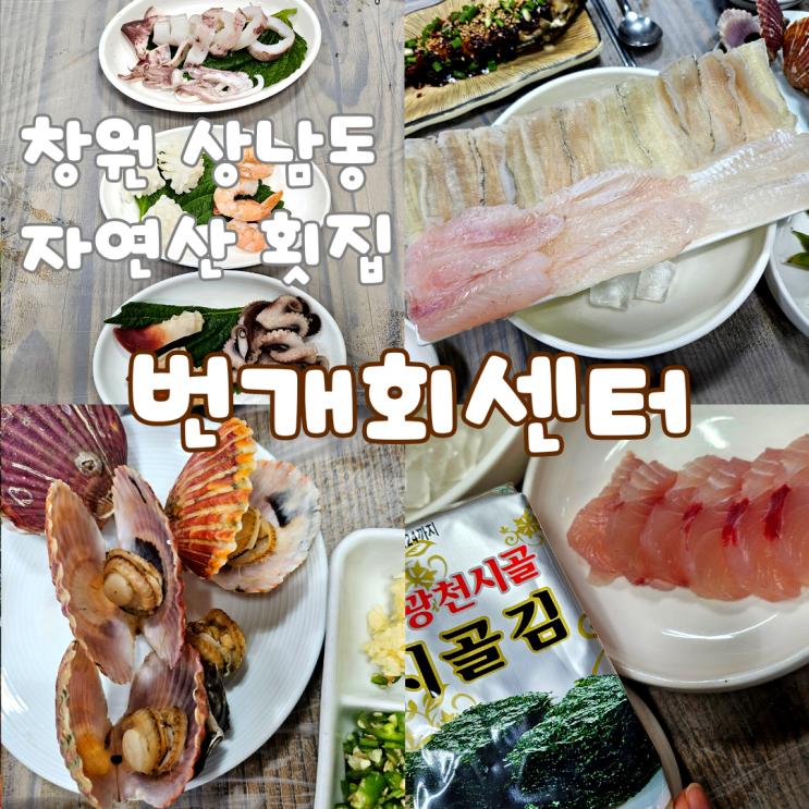  창원 상남동 맛집 자연산 횟집 번개회센터 :: 겨울엔 방어도 있어요.