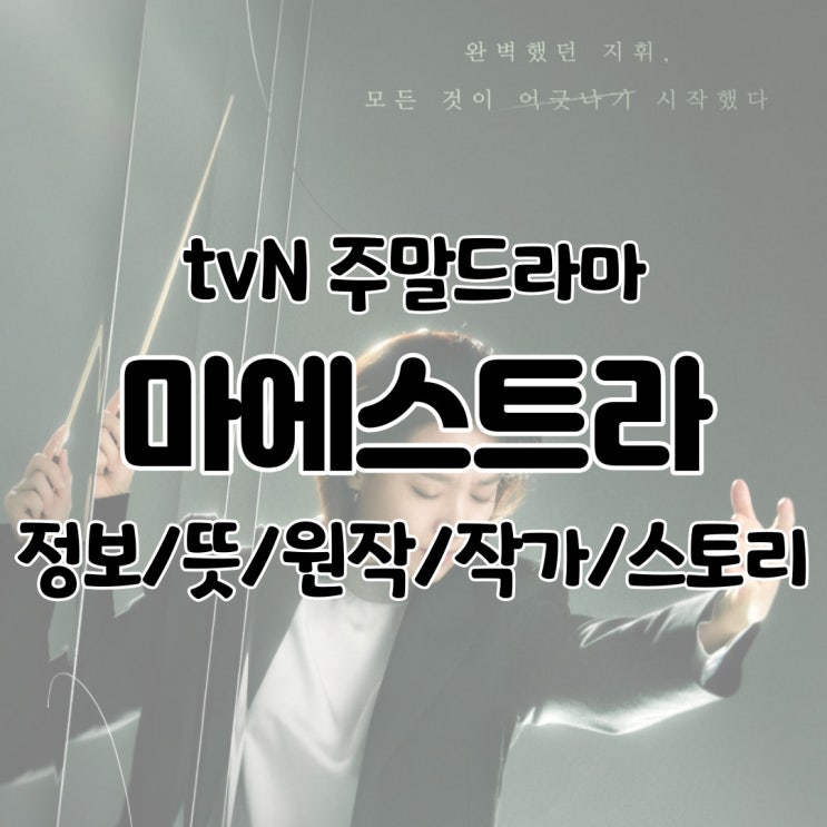  tvN 주말드라마 마에스트라 정보 마에스트로 뜻 기획의도 작가 원작 스토리 결말 재방송 다시보기 ott