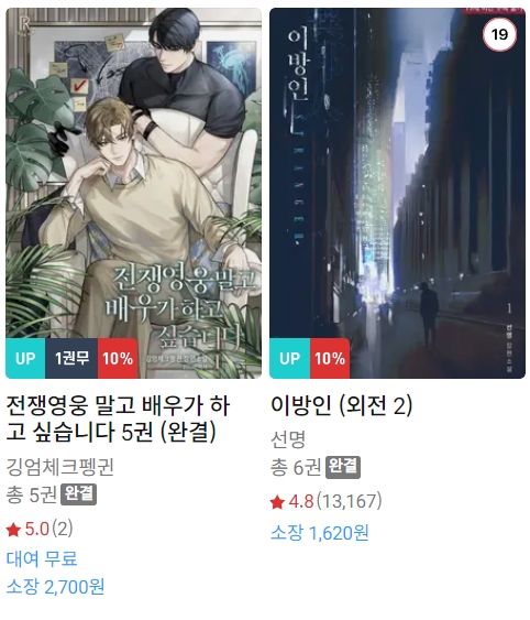 BL소설 신간) 23년 12월 12일 신간