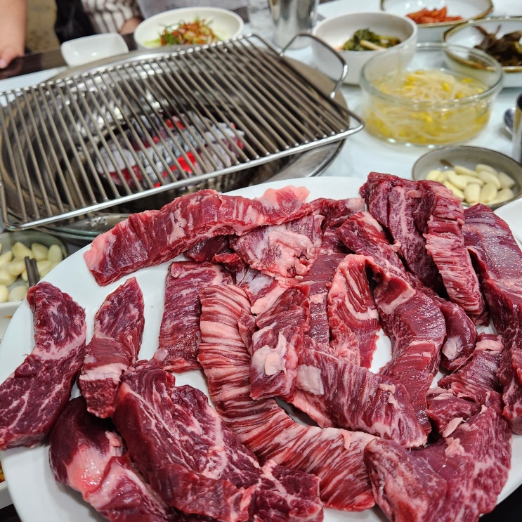  대전 안창살 소 특수부위 전문 구암동 용진식당 30만원어치