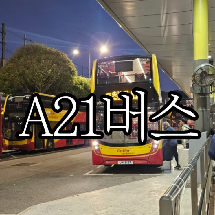  홍콩공항에서 침사추이가기 A21 (옥토퍼스카드 공항 구매)
