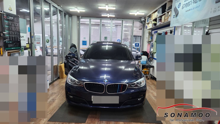 BMW 3시리즈 F30 해외직구 카플레이 모니터 장착