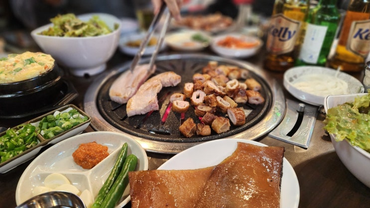  여수 "해말금 막창 본점"에서 소주 한잔