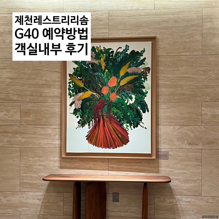  제천 레스트리 리솜 예약방법 & 레스트리 리솜 G40 객실 후기! (영상 있음)