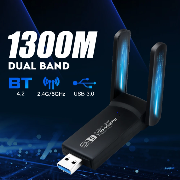  알리직구 1300Mbps 블루투스 4.2, 듀얼 밴드, 2.4GHz, 5GHz 무선랜카드 해외직구 내돈내산 사용후기