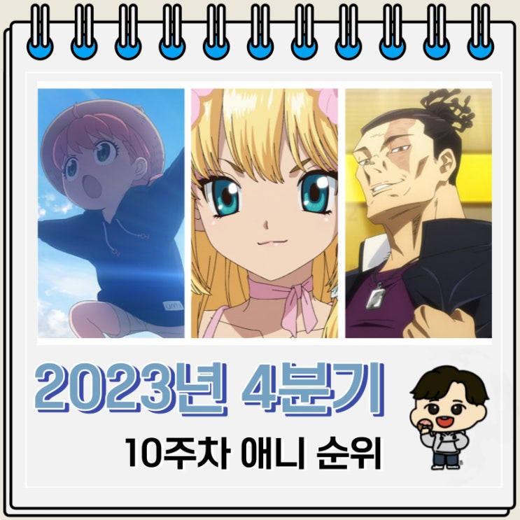 2023년 4분기 일본 애니 순위(10주차) 2023년 4분기 일본 애니 순위(10주차)