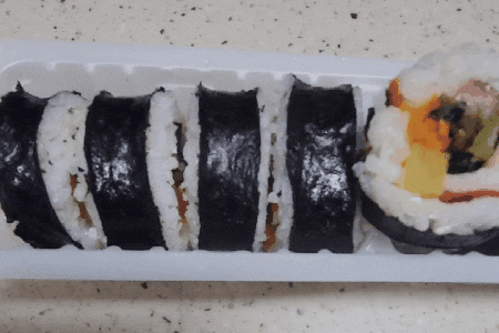  트레이더스 냉동김밥 한우물 맛있는 한끼 야채김밥