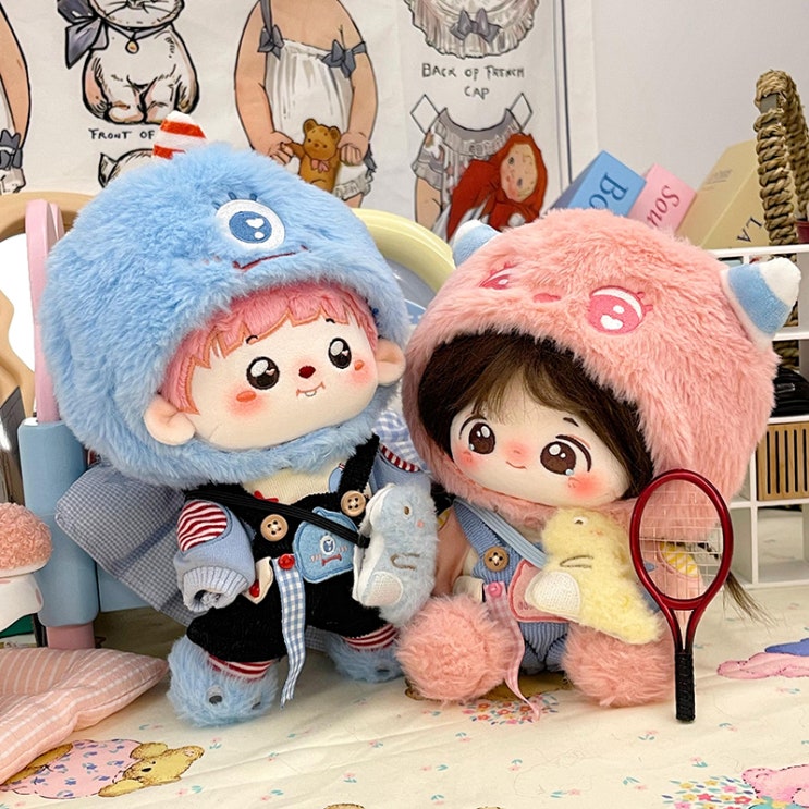  20cm 귀여운 겨울 몬스터 세트 인형옷 아이돌인형옷