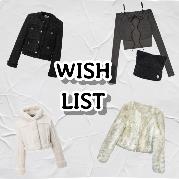  2023년 12월::가을,겨울 옷 위시리스트 wish listᵔ.ᵔ