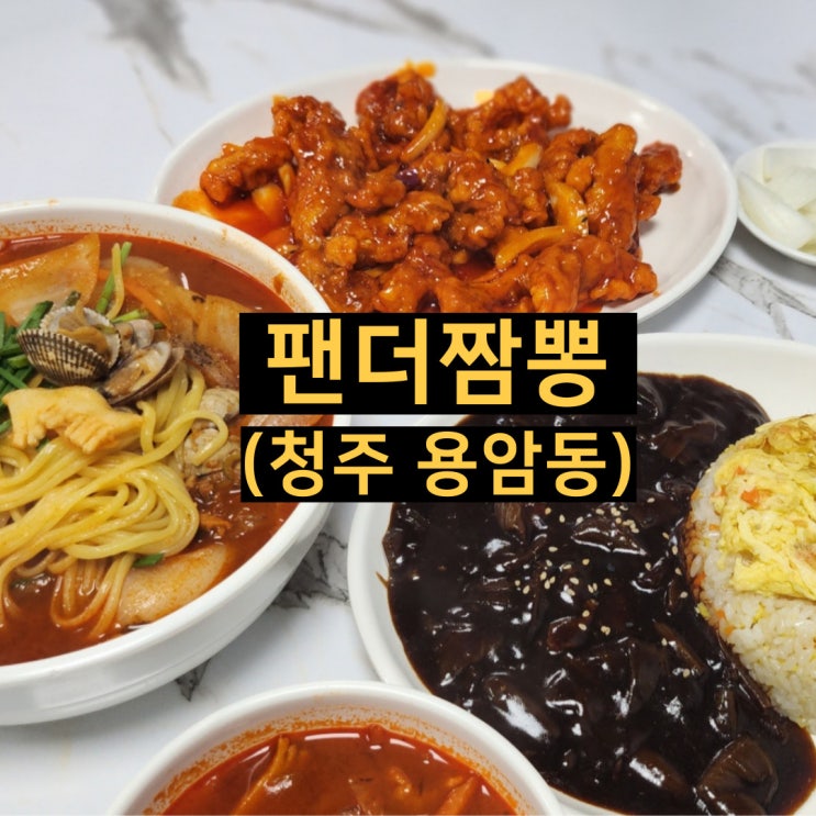  용암동 동남지구 탕수육 짬봉맛집 팬더짬뽕