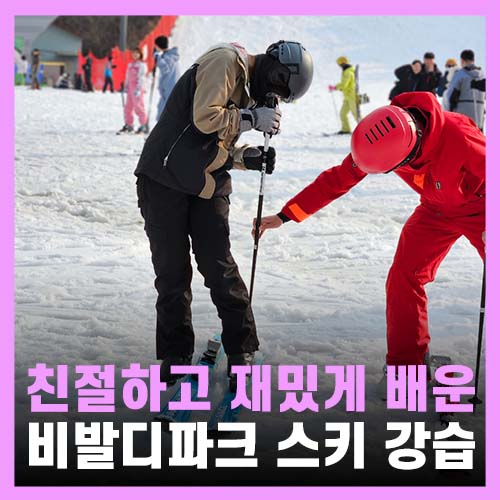  비발디파크 스키 강습 비용 왕초보 후기! 조상묵스키학교