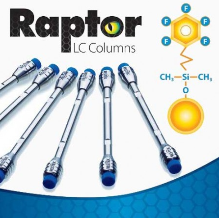 Raptor FluoroPhenyl LC Column / 레스텍 컬럼 RSETEK 랩터 / 염기성 친수성 화합물 분리에 적합