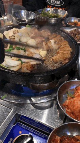  태안 소 곱창 맛집 곱부장에서 소 곱창과 삼겹살 10인분 먹기