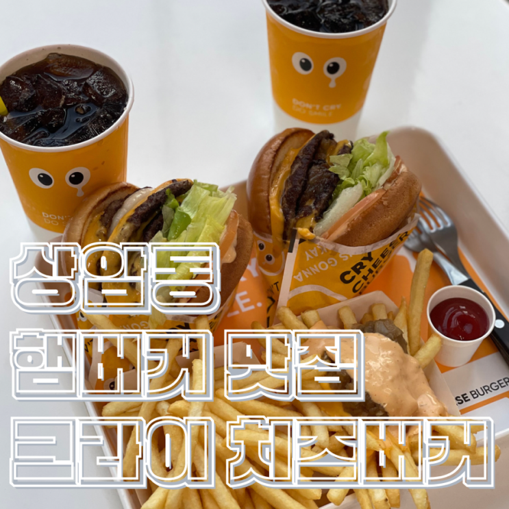  상암동 수제 햄버거 맛집 내 최애 버거집 크라이 치즈버거 상암점