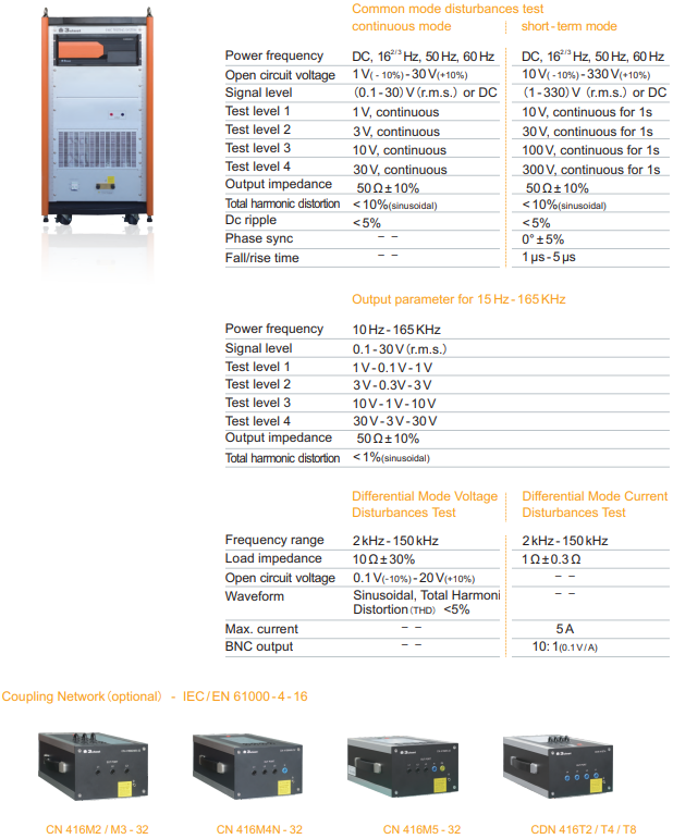  3ctest Common - mode /Differential- mode Conducted Disturbances Simulator CDS 300