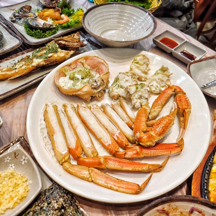  속초 대게 맛집, 대포항 명가횟집, 수율 좋은 대게 코스로 먹을 수 있는 속초바다 횟집