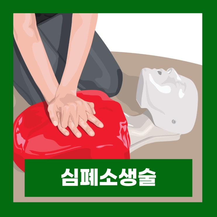  심폐소생술 CPR 순서 흉부압박 위치 심정지 골든타임