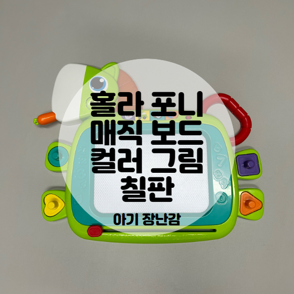  아기 장난감 | 홀라 포니 매직 보드 컬러 그림 칠판 (15개월 장난감, 그림 그리기)