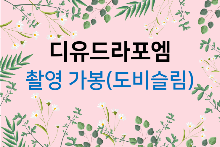  디유드라포엠 촬영가봉 (1) 도비슬림