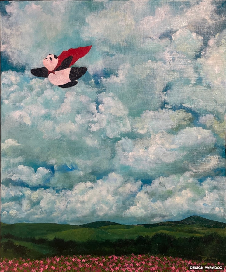  요즘 핫한 판다 그림 전시 이토록 멋진 순간 아트리에 판교 갤러리