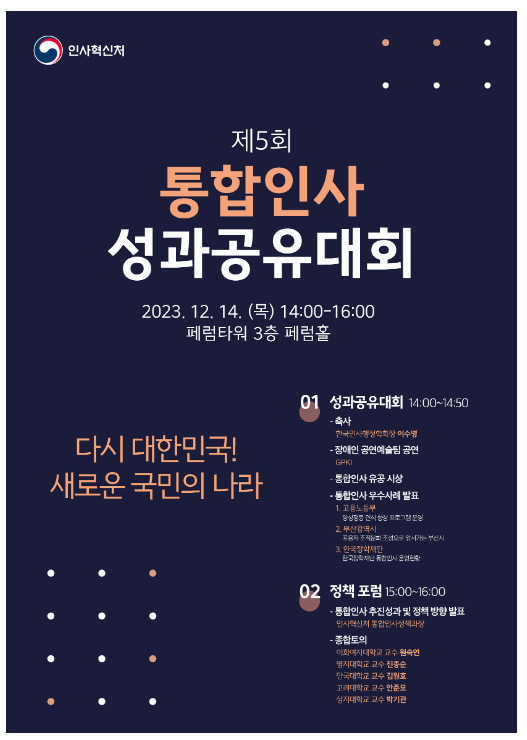 (통합인사정책과) “공직 다양성 선도하는 통합인사 우수기관은?” (통합인사정책과) “공직 다양성 선도하는 통합인사 우수기관은?”