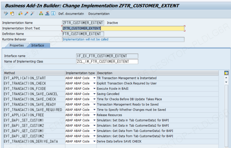  [SAP] BAdI 확인 및 사용자 환경에 맞게 신규 ABAP 구현