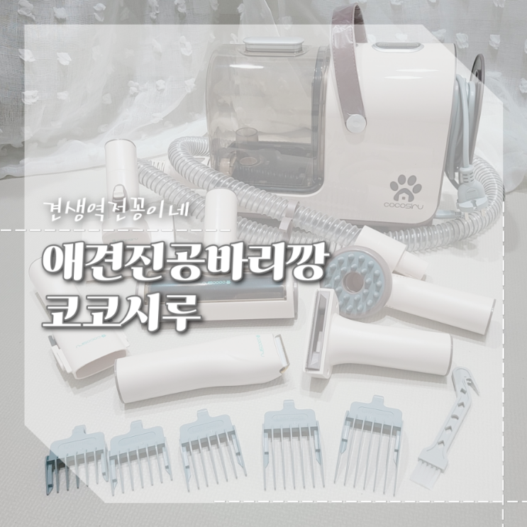  강아지바리깡, 셀프미용 펫케어 편해지는 털흡입 애견진공미용기