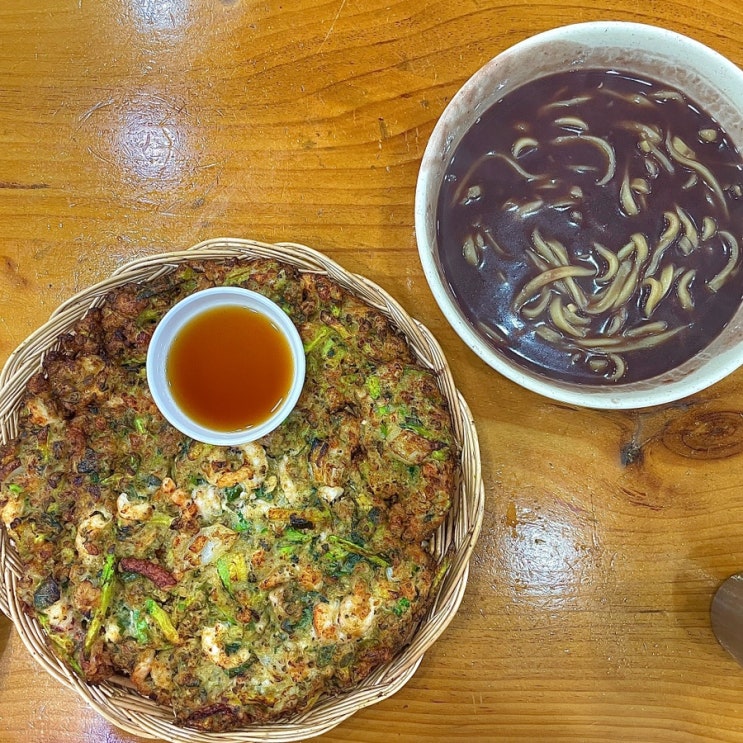 광주 매월동 팥칼국수 해물전 맛집 김강심 칼국수 (포장, 배달, 택배 모두 가능)