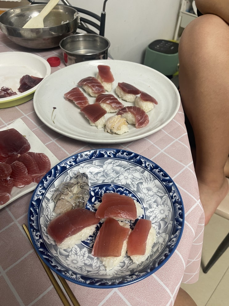  기분 좋은 저녁 ~ 오늘은 작은딸이 요리사 초밥 만들기
