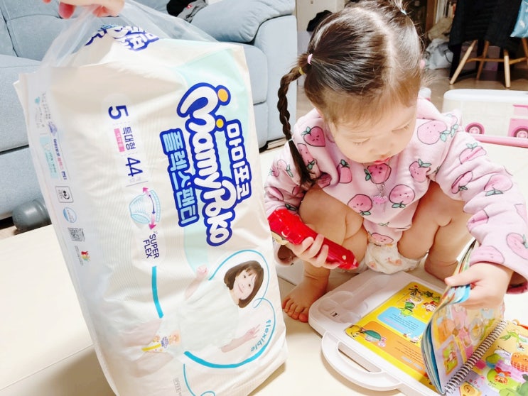  팬티형 기저귀 추천 마미포코 피부온기케어 팬티 기저귀
