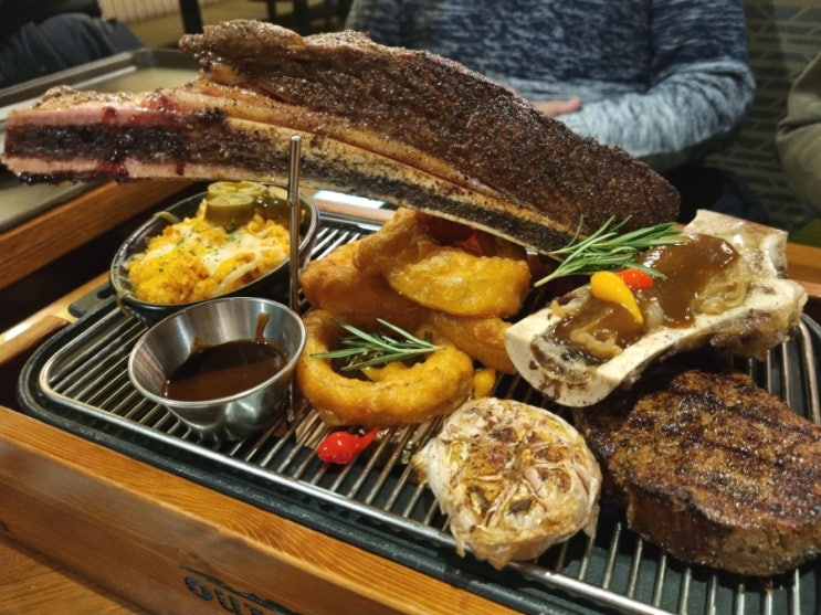  노원 맛집 아웃백 메뉴 본앤본 프레스티지 스테이크 4인이 먹은 후기