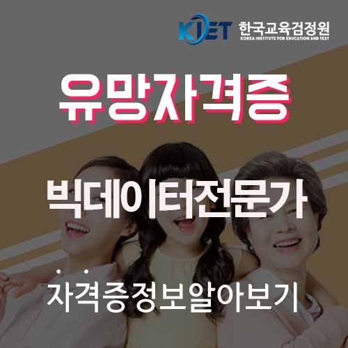  미래유망직업 빅데이터 전문가 자격증