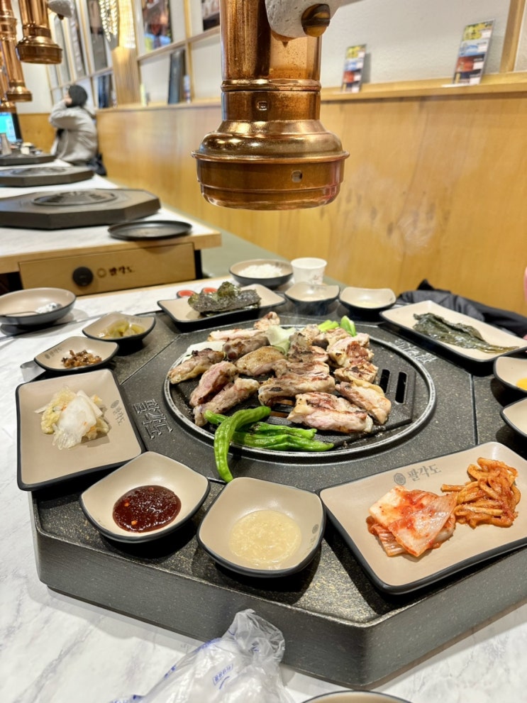  까치산역 맛집 팔각도 회식하기 좋은 숯불닭갈비 술집 추천해요.