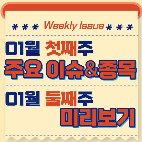  주간주식시황 - 1월 첫째주(금융투자소득세 폐지 추진,비야디(BYD) 세계 전기차 판매 1위 기록)시황 및 1월 둘째주 테마주 전망 미리보기