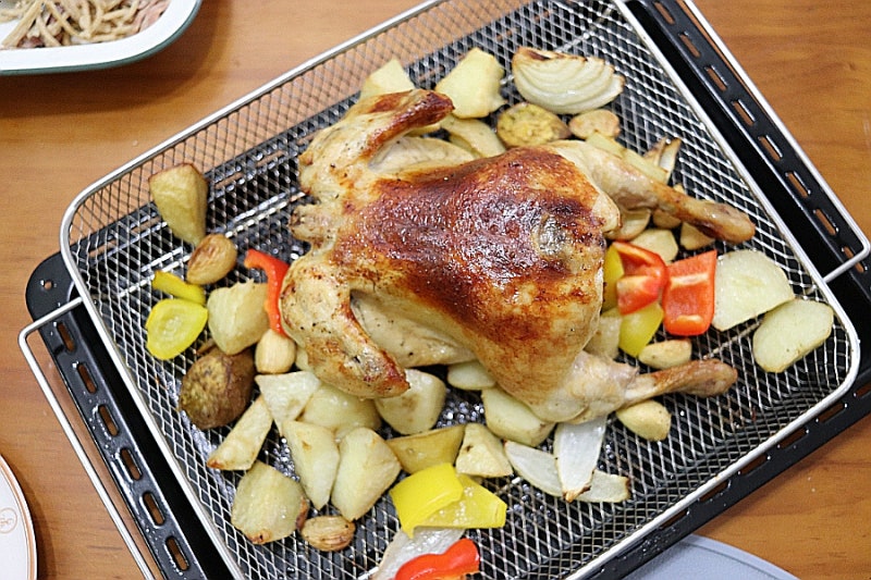 리빙웰 전기 오븐사용법 치킨오븐구이 통닭오븐구이 만드는법 버터 오븐치킨 구운치킨